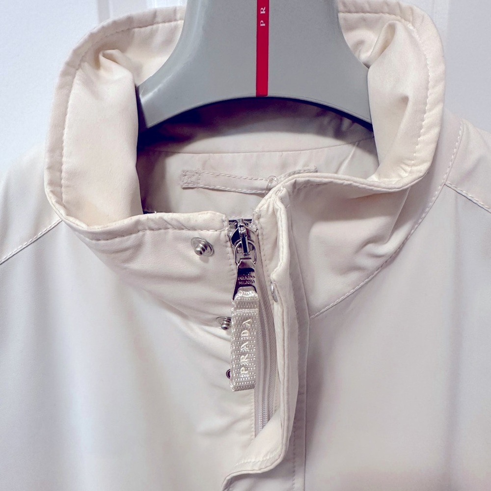Prada Sport vintage new with tags white waterproof classic shell jacket size 54